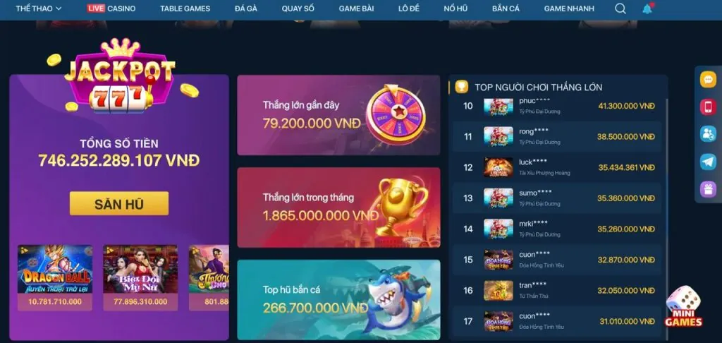Các tính năng nổi bật của bắn cá